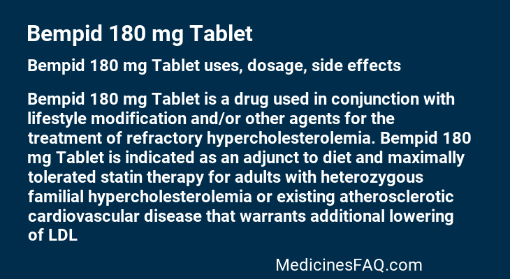 Bempid 180 mg Tablet