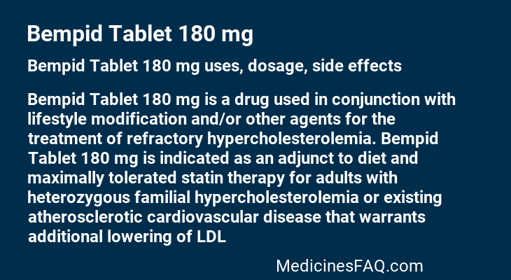 Bempid Tablet 180 mg