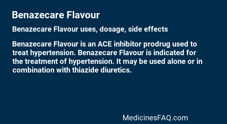 Benazecare Flavour