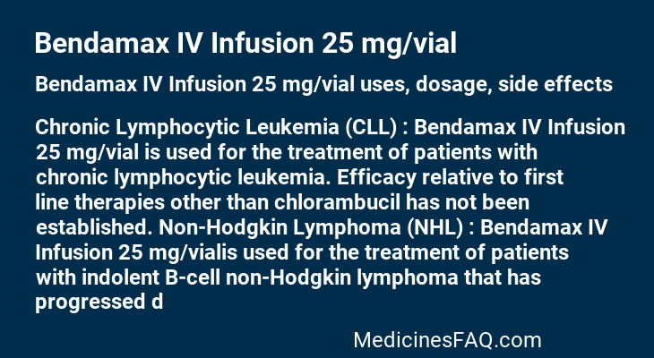 Bendamax IV Infusion 25 mg/vial