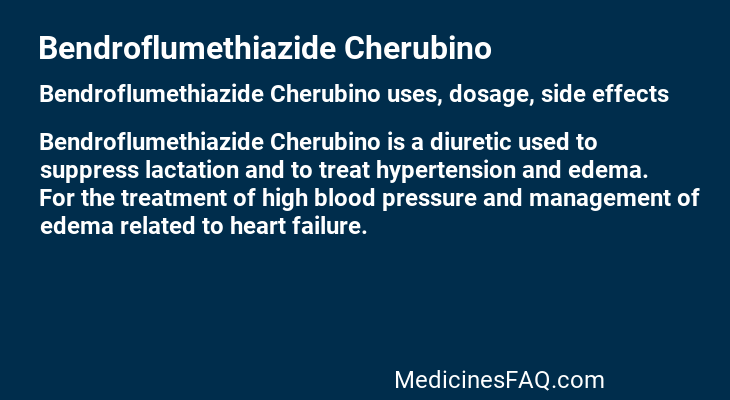 Bendroflumethiazide Cherubino