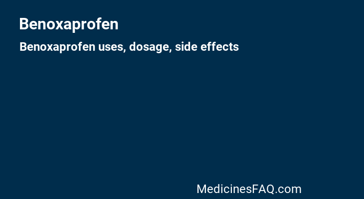 Benoxaprofen