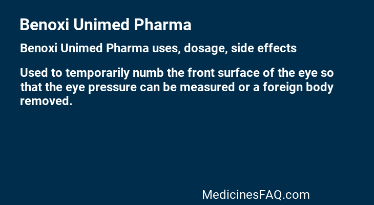 Benoxi Unimed Pharma