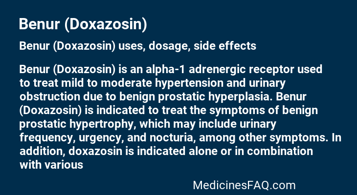 Benur (Doxazosin)