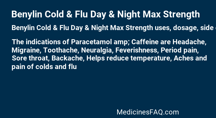 Benylin Cold & Flu Day & Night Max Strength