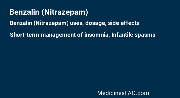 Benzalin (Nitrazepam)