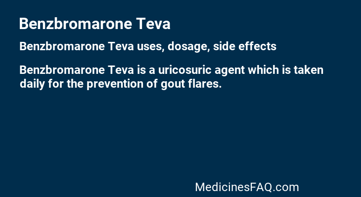 Benzbromarone Teva