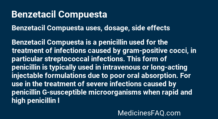 Benzetacil Compuesta