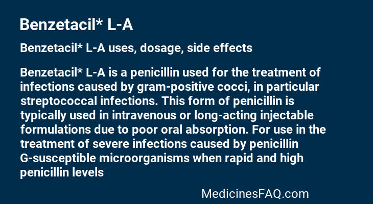 Benzetacil* L-A