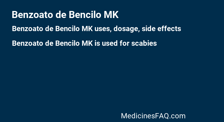 Benzoato de Bencilo MK