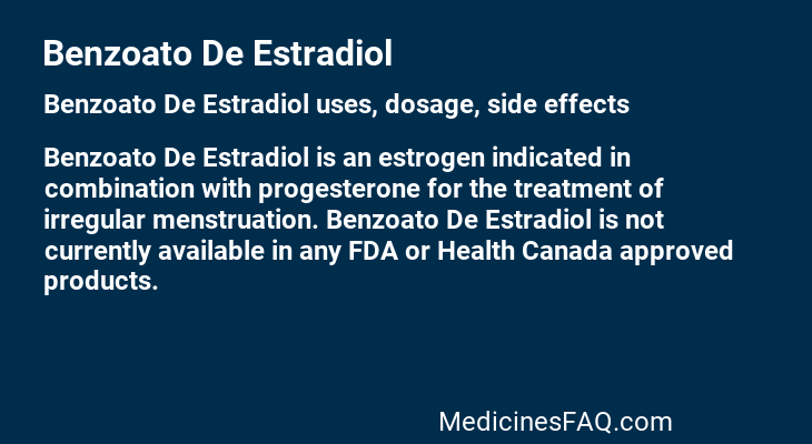 Benzoato De Estradiol