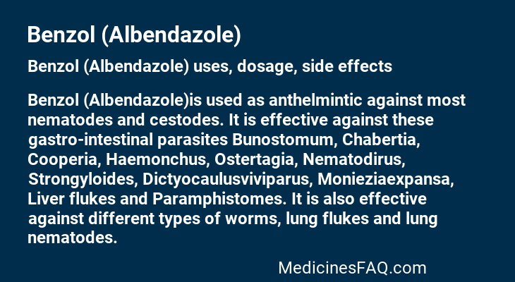 Benzol (Albendazole)