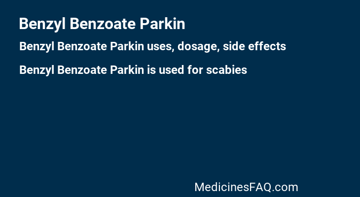 Benzyl Benzoate Parkin