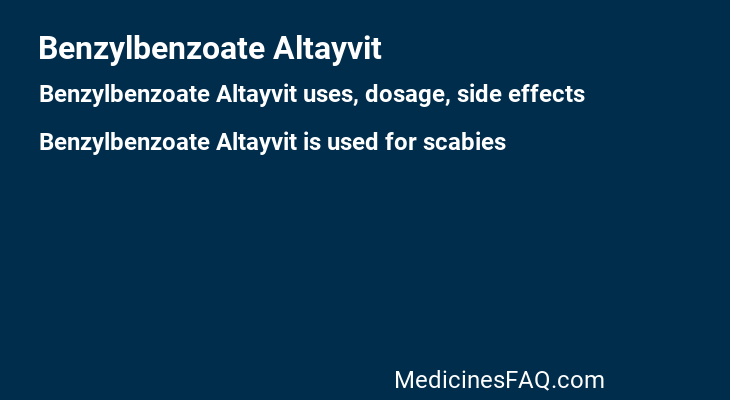 Benzylbenzoate Altayvit