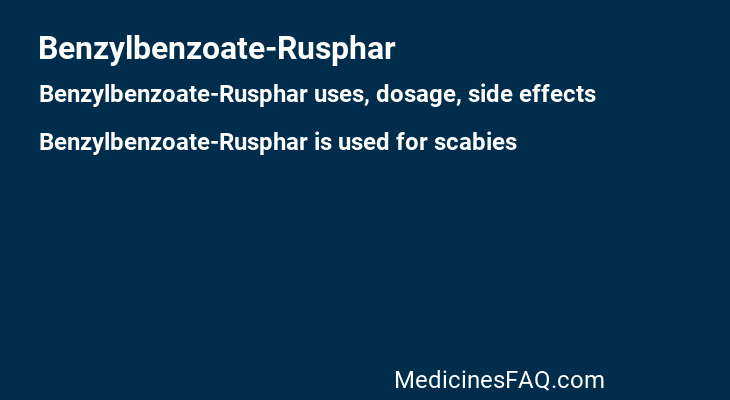 Benzylbenzoate-Rusphar