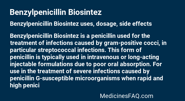 Benzylpenicillin Biosintez