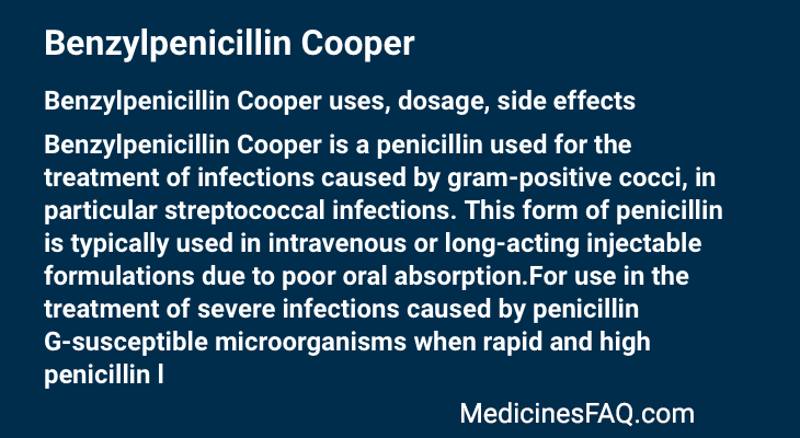 Benzylpenicillin Cooper