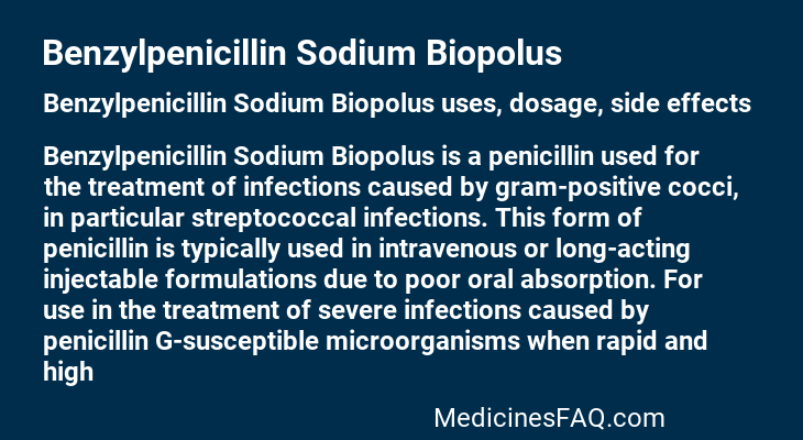 Benzylpenicillin Sodium Biopolus