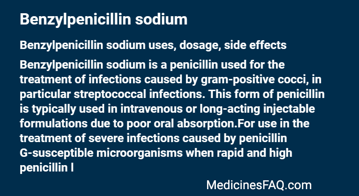 Benzylpenicillin sodium