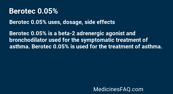 Berotec 0.05%