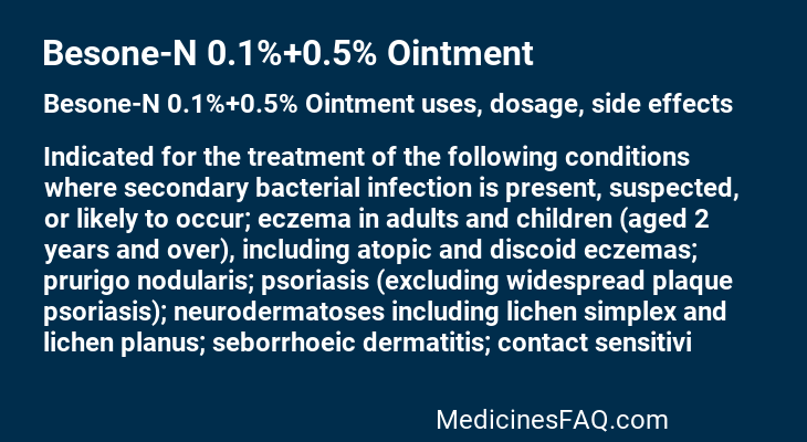 Besone-N 0.1%+0.5% Ointment