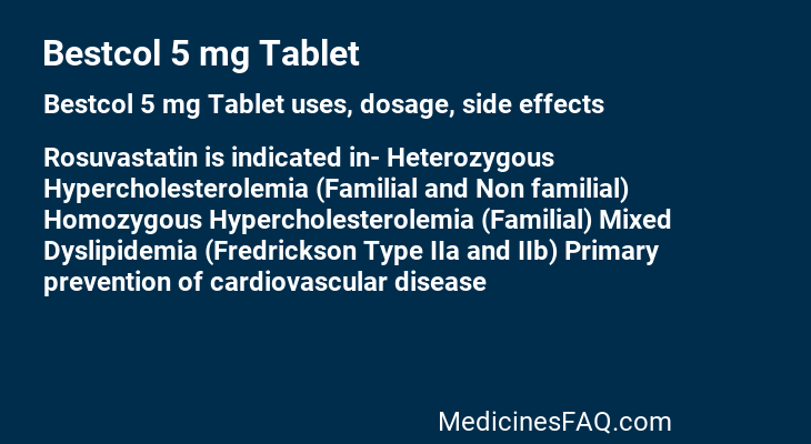 Bestcol 5 mg Tablet