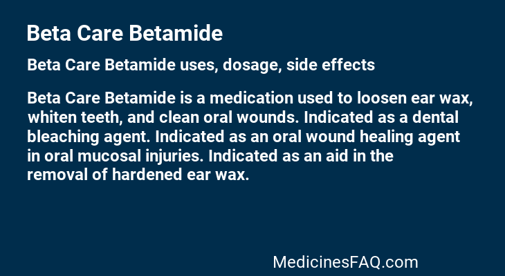 Beta Care Betamide