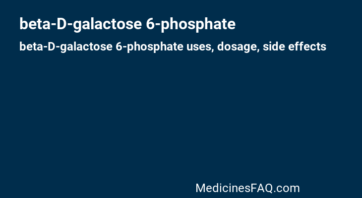 beta-D-galactose 6-phosphate