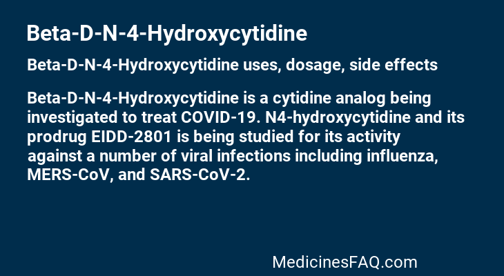 Beta-D-N-4-Hydroxycytidine