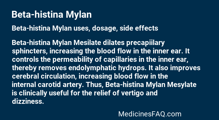 Beta-histina Mylan