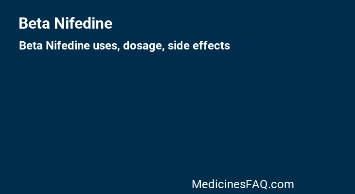 Beta Nifedine