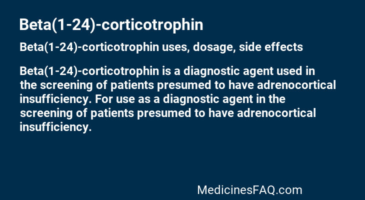 Beta(1-24)-corticotrophin