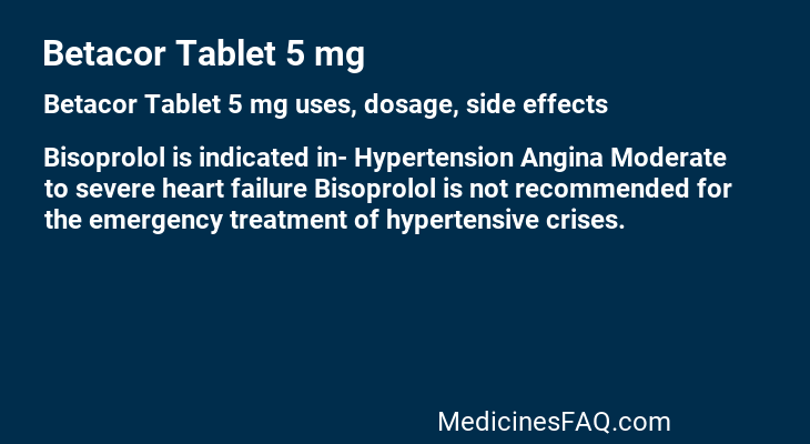 Betacor Tablet 5 mg