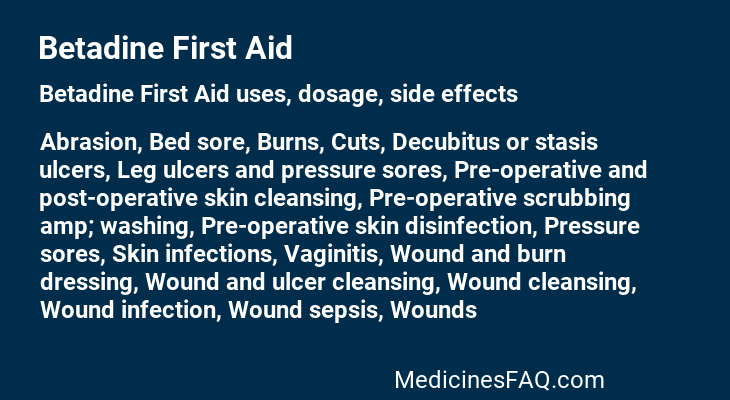 Betadine First Aid