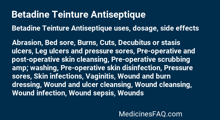 Betadine Teinture Antiseptique