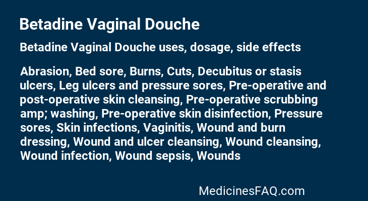 Betadine Vaginal Douche