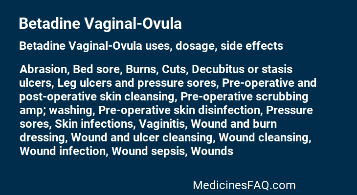 Betadine Vaginal-Ovula