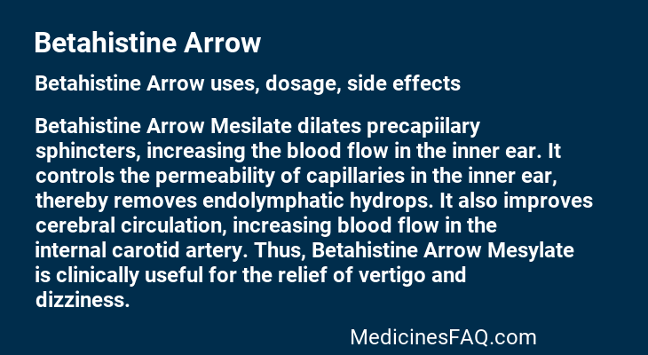 Betahistine Arrow