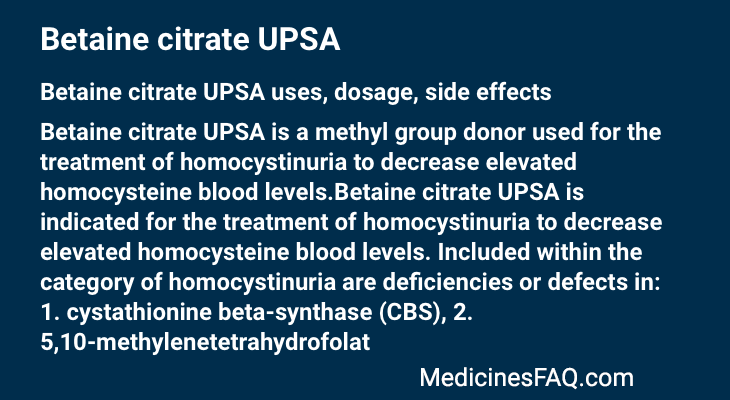 Betaine citrate UPSA