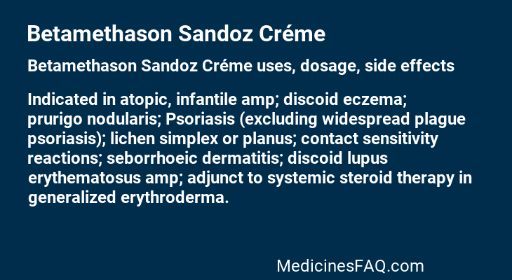 Betamethason Sandoz Créme