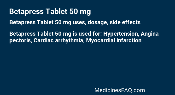 Betapress Tablet 50 mg