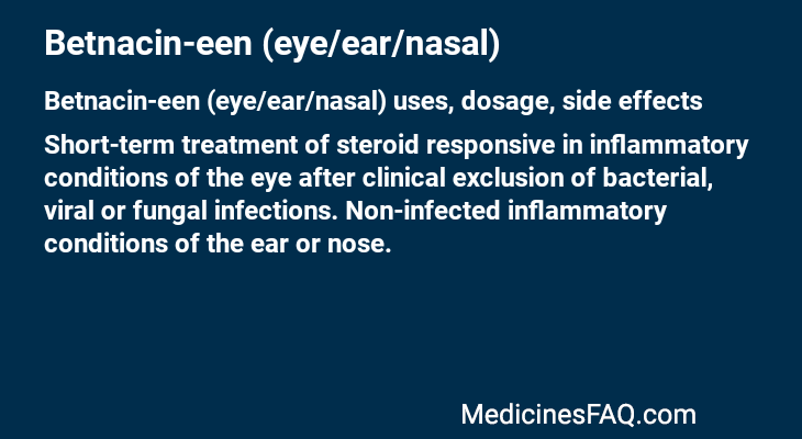 Betnacin-een (eye/ear/nasal)