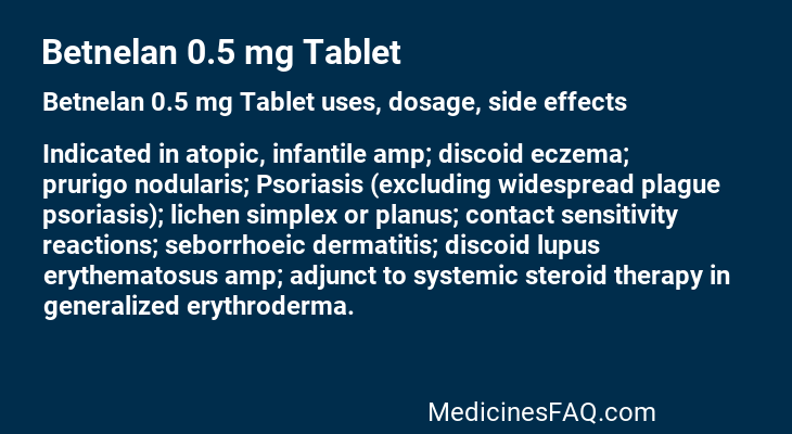 Betnelan 0.5 mg Tablet