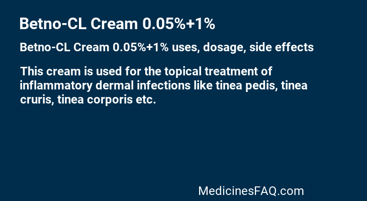 Betno-CL Cream 0.05%+1%