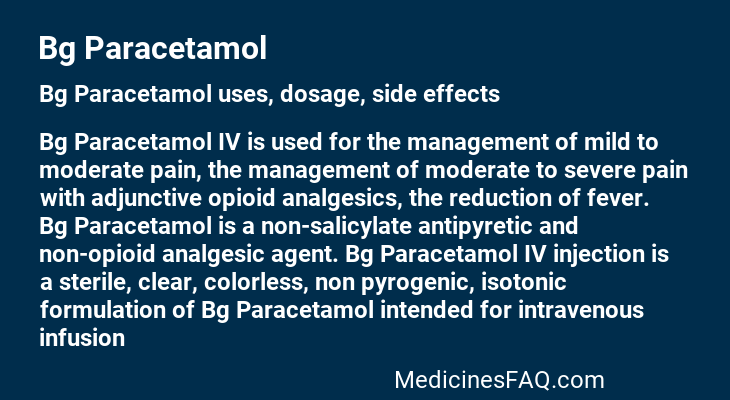 Bg Paracetamol