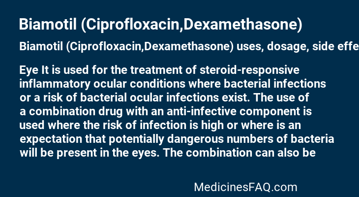 Biamotil (Ciprofloxacin,Dexamethasone)