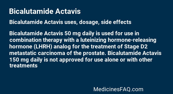 Bicalutamide Actavis