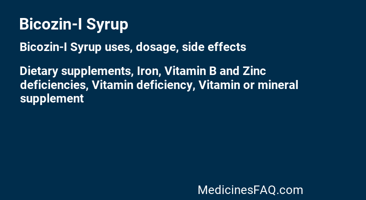 Bicozin-I Syrup