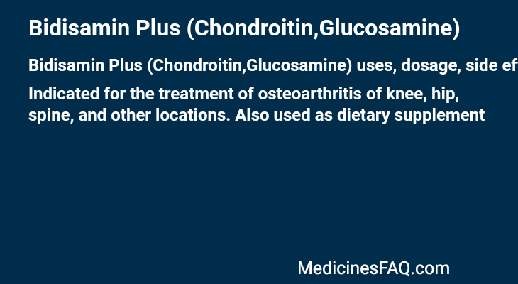 Bidisamin Plus (Chondroitin,Glucosamine)