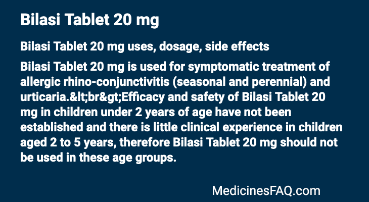 Bilasi Tablet 20 mg